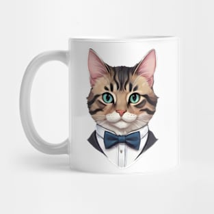 Fancy Cat with Bowtie no.17 Mug